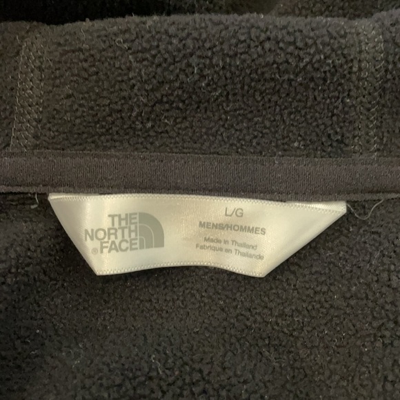 Men’s Black north face zip jacket with hood - Picture 4 of 4